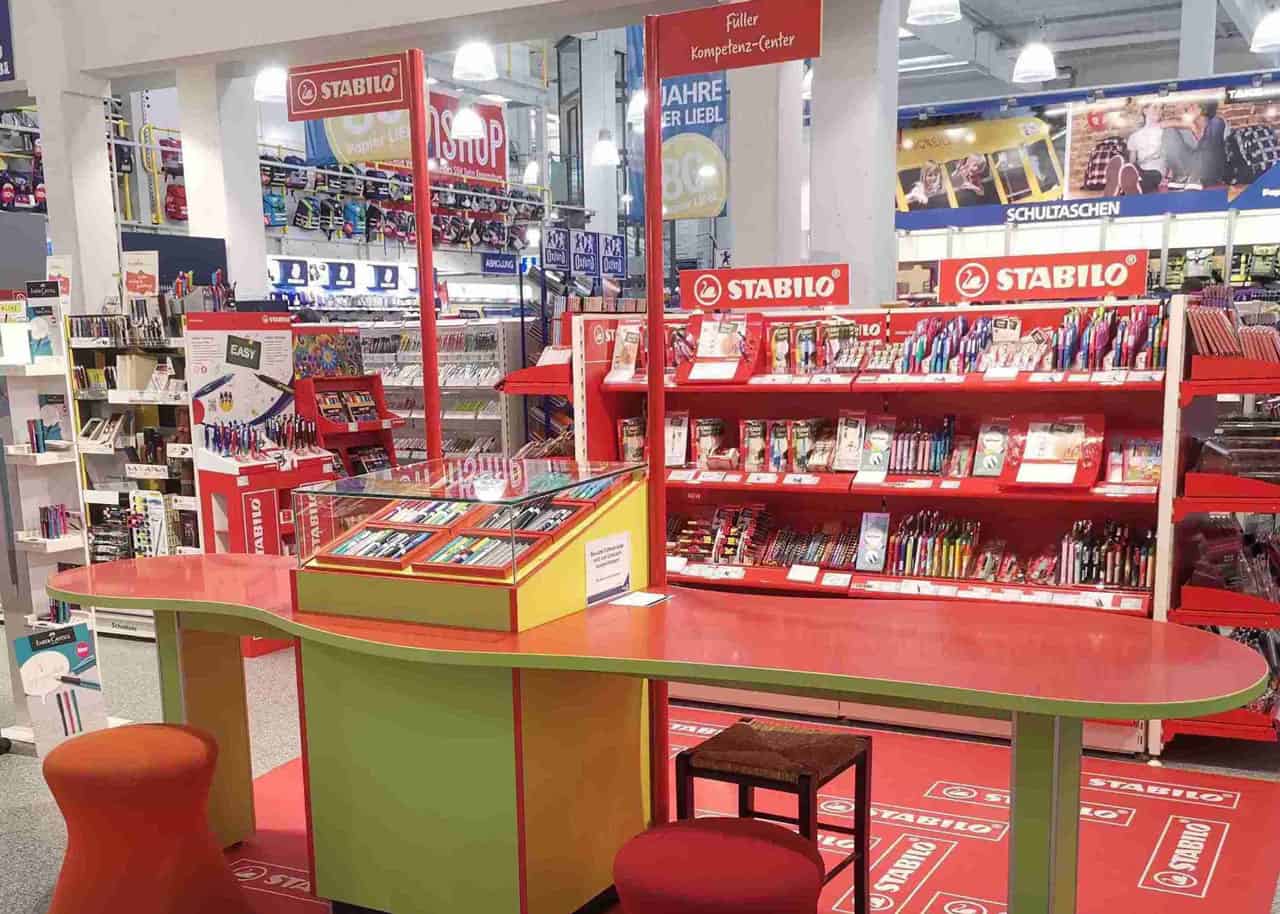 Modularer Ladenbau: Stabilo.